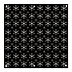 Snowflakes Background Pattern Banner and Sign 3  x 3  Front