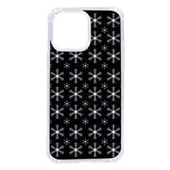 Snowflakes Background Pattern Iphone 14 Pro Max Tpu Uv Print Case by Cowasu