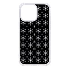 Snowflakes Background Pattern Iphone 13 Pro Tpu Uv Print Case by Cowasu