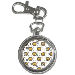 Lion Heads Pattern Design Doodle Key Chain Watches by Cowasu