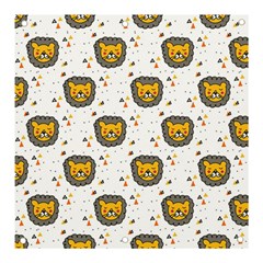 Lion Heads Pattern Design Doodle Banner And Sign 3  X 3 