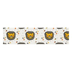 Lion Heads Pattern Design Doodle Banner And Sign 4  X 1  by Cowasu