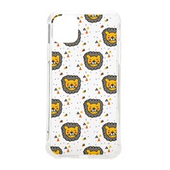 Lion Heads Pattern Design Doodle Iphone 11 Pro Max 6 5 Inch Tpu Uv Print Case by Cowasu