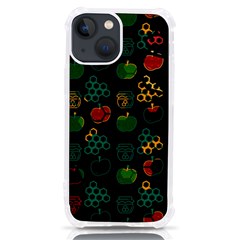 Apples Honey Honeycombs Pattern Iphone 13 Mini Tpu Uv Print Case