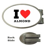 I love almond  Money Clips (Oval)  Front