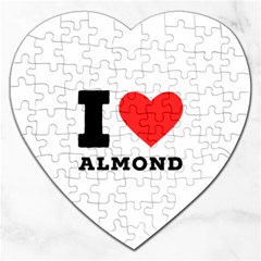 I Love Almond  Jigsaw Puzzle (heart) by ilovewhateva