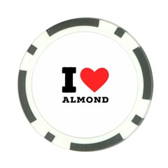 I Love Almond  Poker Chip Card Guard (10 Pack) by ilovewhateva