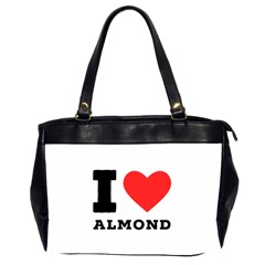 I Love Almond  Oversize Office Handbag (2 Sides) by ilovewhateva