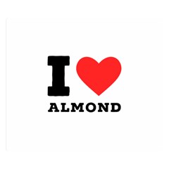 I Love Almond  Two Sides Premium Plush Fleece Blanket (small) by ilovewhateva