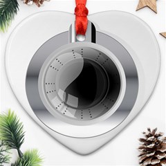 Washing Machines Home Electronic Ornament (heart) by Cowasu