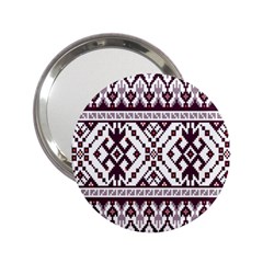 Illustration Ukrainian Folk Seamless Pattern Ornament 2.25  Handbag Mirrors