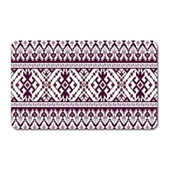 Illustration Ukrainian Folk Seamless Pattern Ornament Magnet (rectangular) by Cowasu