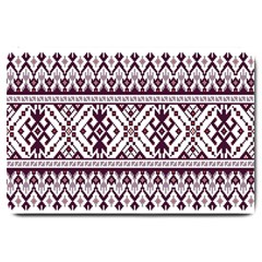 Illustration Ukrainian Folk Seamless Pattern Ornament Large Doormat