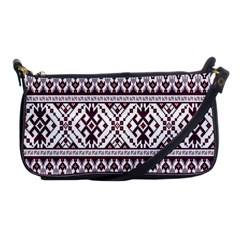 Illustration Ukrainian Folk Seamless Pattern Ornament Shoulder Clutch Bag by Cowasu