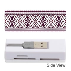 Illustration Ukrainian Folk Seamless Pattern Ornament Memory Card Reader (Stick)