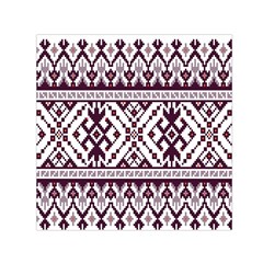 Illustration Ukrainian Folk Seamless Pattern Ornament Square Satin Scarf (30  x 30 )