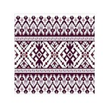 Illustration Ukrainian Folk Seamless Pattern Ornament Square Satin Scarf (30  x 30 ) Front