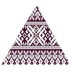 Illustration Ukrainian Folk Seamless Pattern Ornament Wooden Puzzle Triangle