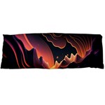 Fire Flame Burn Hot Heat Light Burning Orange Body Pillow Case (Dakimakura) Body Pillow Case