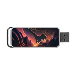 Fire Flame Burn Hot Heat Light Burning Orange Portable Usb Flash (one Side) by Cowasu