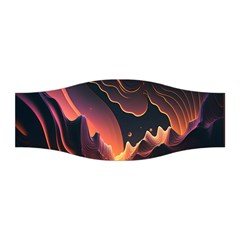 Fire Flame Burn Hot Heat Light Burning Orange Stretchable Headband by Cowasu