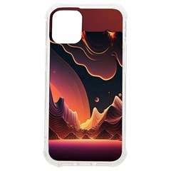 Fire Flame Burn Hot Heat Light Burning Orange Iphone 12 Mini Tpu Uv Print Case	 by Cowasu