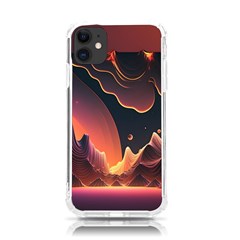 Fire Flame Burn Hot Heat Light Burning Orange Iphone 11 Tpu Uv Print Case by Cowasu