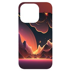 Fire Flame Burn Hot Heat Light Burning Orange Iphone 14 Pro Black Uv Print Case by Cowasu