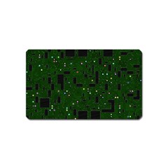 Circuit Board Conductor Tracks Magnet (name Card) by Cowasu