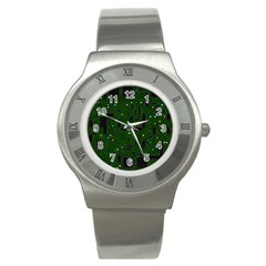 Circuit Board Conductor Tracks Stainless Steel Watch by Cowasu