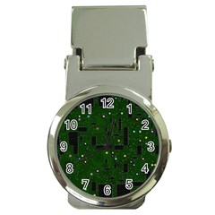 Circuit Board Conductor Tracks Money Clip Watches by Cowasu