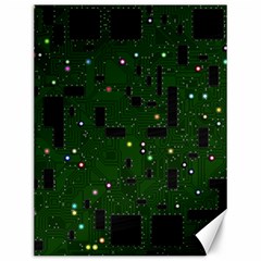 Circuit Board Conductor Tracks Canvas 12  X 16  by Cowasu