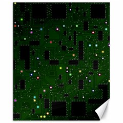 Circuit Board Conductor Tracks Canvas 16  X 20  by Cowasu