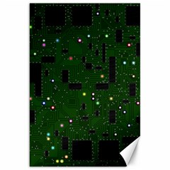 Circuit Board Conductor Tracks Canvas 20  X 30  by Cowasu