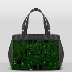 Circuit Board Conductor Tracks Oversize Office Handbag (2 Sides) by Cowasu