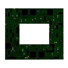 Circuit Board Conductor Tracks White Wall Photo Frame 5  X 7  by Cowasu