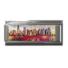 New York Skyline Manhattan City Superlink Italian Charm (9mm) by Cowasu