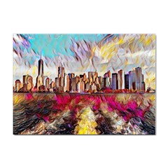 New York Skyline Manhattan City Sticker A4 (10 Pack) by Cowasu