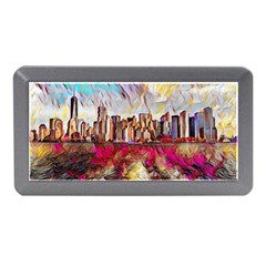 New York Skyline Manhattan City Memory Card Reader (mini) by Cowasu