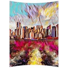 New York Skyline Manhattan City Back Support Cushion by Cowasu