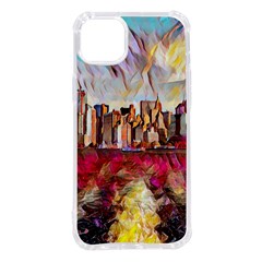 New York Skyline Manhattan City Iphone 14 Plus Tpu Uv Print Case