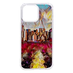 New York Skyline Manhattan City Iphone 14 Pro Max Tpu Uv Print Case