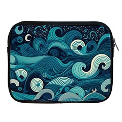 Waves Ocean Sea Abstract Whimsical Abstract Art Apple Ipad 2/3/4 Zipper Cases by Cowasu