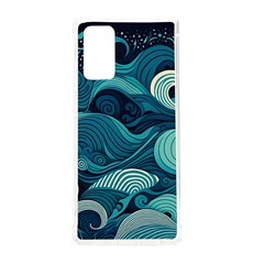 Waves Ocean Sea Abstract Whimsical Abstract Art Samsung Galaxy Note 20 Tpu Uv Case by Cowasu