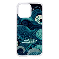 Waves Ocean Sea Abstract Whimsical Abstract Art Iphone 14 Pro Max Tpu Uv Print Case by Cowasu