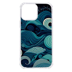 Waves Ocean Sea Abstract Whimsical Abstract Art Iphone 13 Pro Max Tpu Uv Print Case by Cowasu