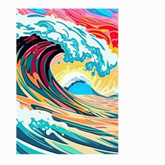 Ai Generated Waves Ocean Sea Tsunami Nautical Blue Sea (2) Large Garden Flag (two Sides) by Cowasu