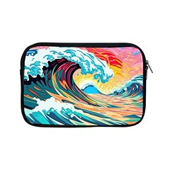 Ai Generated Waves Ocean Sea Tsunami Nautical Blue Sea (2) Apple Ipad Mini Zipper Cases by Cowasu