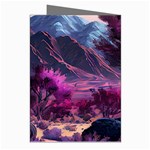 Landscape Landscape Painting Purple Purple Trees Greeting Cards (Pkg of 8) Right