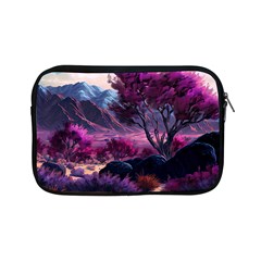 Landscape Landscape Painting Purple Purple Trees Apple Ipad Mini Zipper Cases by Cowasu